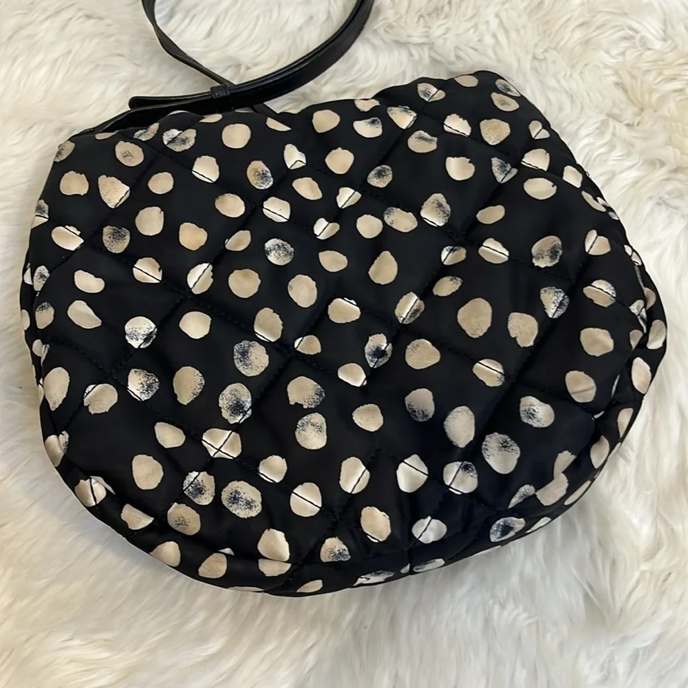 Marc by Marc Jacobs Black and White Polka Dot Crossbody Shoulder Purse Bag